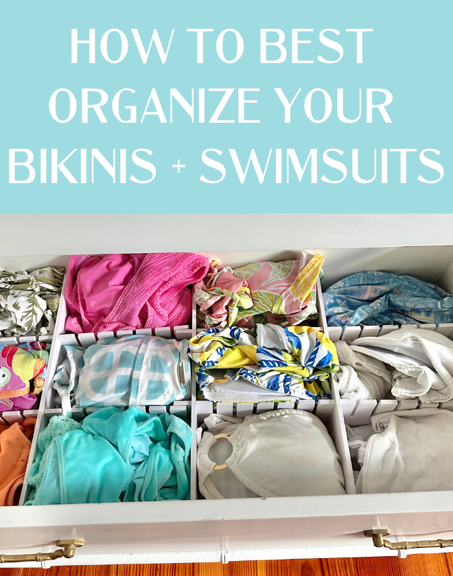 bikini drawer organization tips how to organize swimsuits closet jetset watercolors christina Bikini Tirang Organisatioun Tipps wéi Dir Schwammen Kleederschaf Jetset Aquarelle organiséieren christina