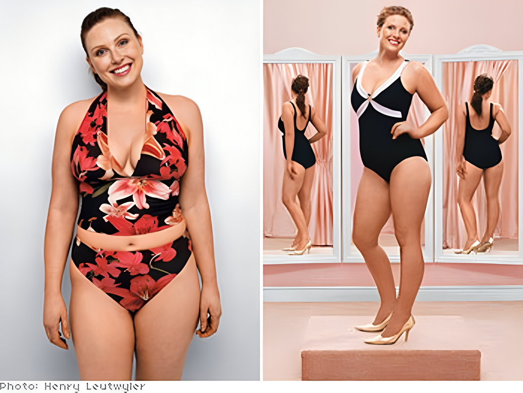 how to not look fat in a swimsuit 수영복을 입고 뚱뚱해 보이지 않는 방법