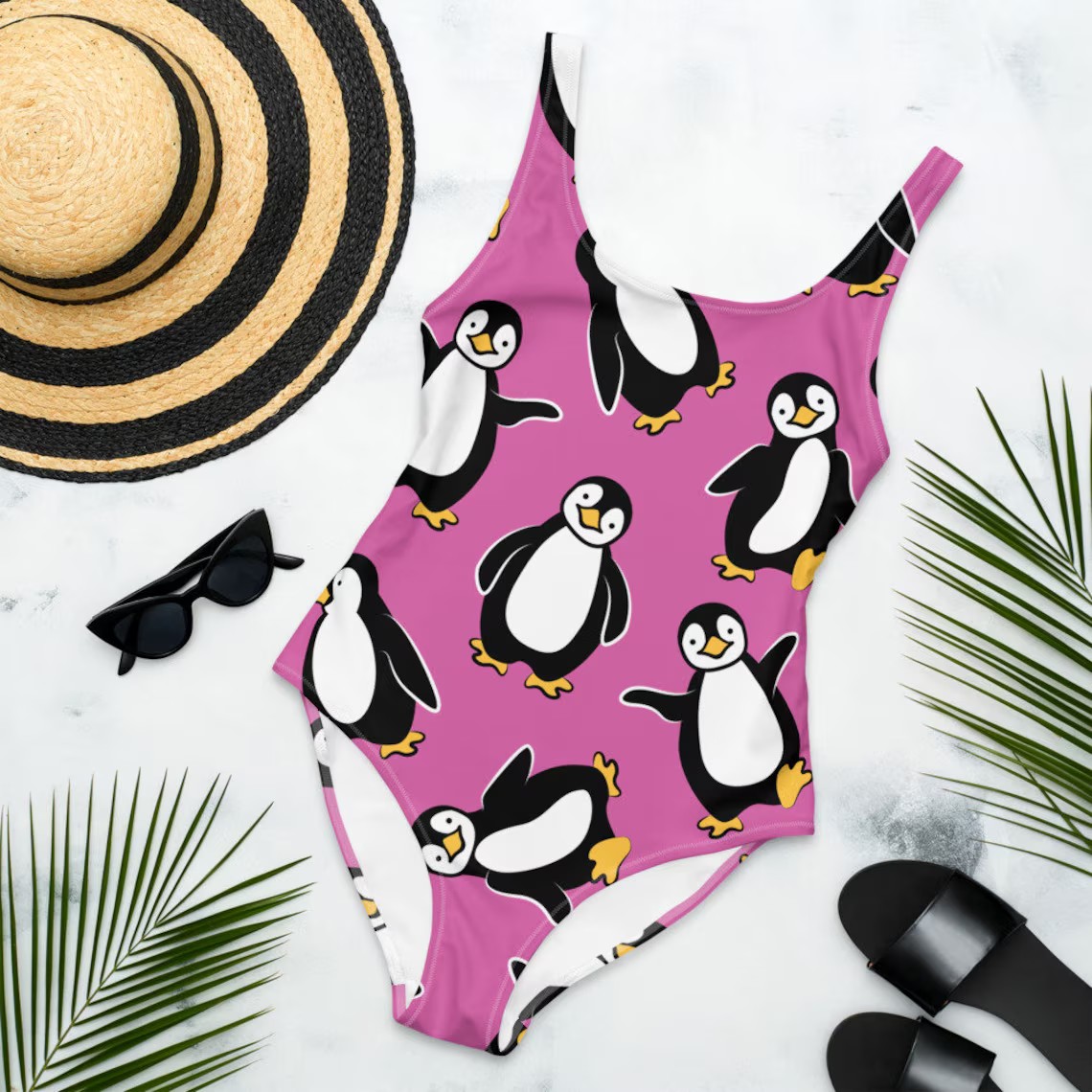 penguin swimsuit pikkewyn swembroek