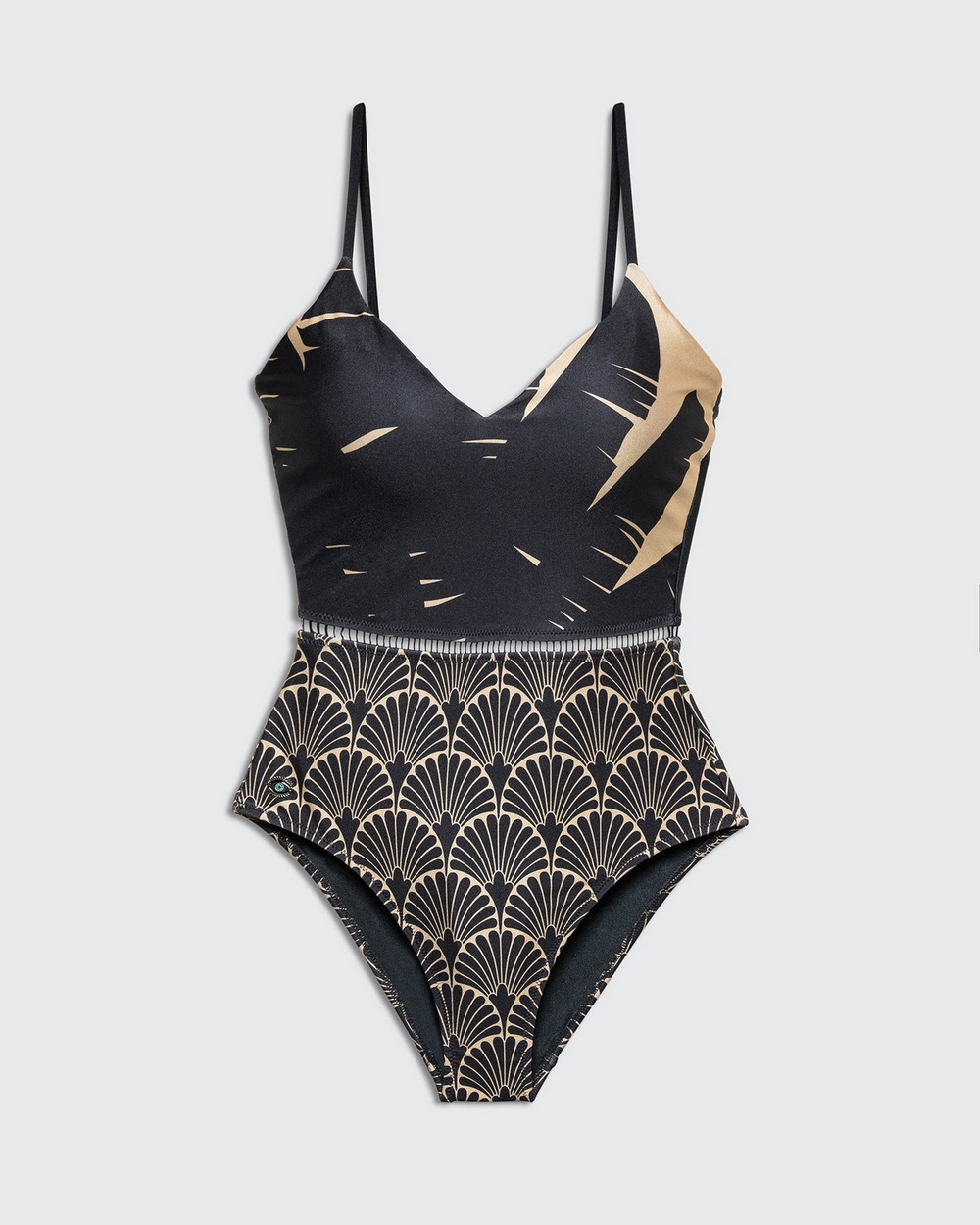 arava shiny leaf biliblond swimwear roupa de banho arava folha brilhante biliblond