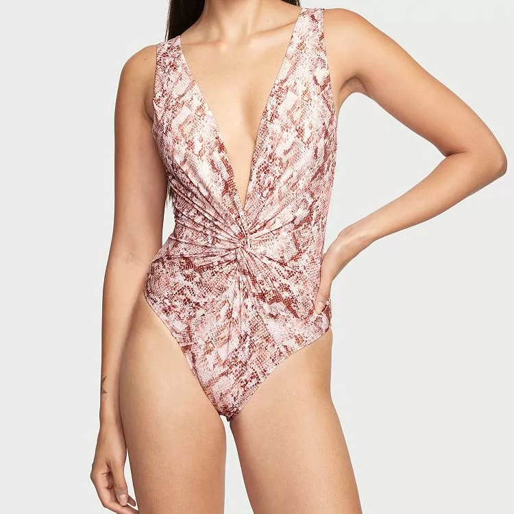 Baju Renang Twist Plunge One Piece