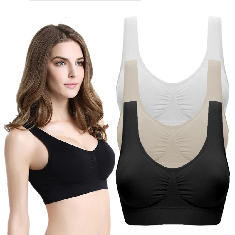 Bezešv&eacute; pohodln&eacute; polstrovan&eacute; j&oacute;gov&eacute; sportovn&iacute; ženy Stretch podprsenka Crop Top Vesta Sleep Bras Bezdr&aacute;tov&eacute; podprsenky Sleep